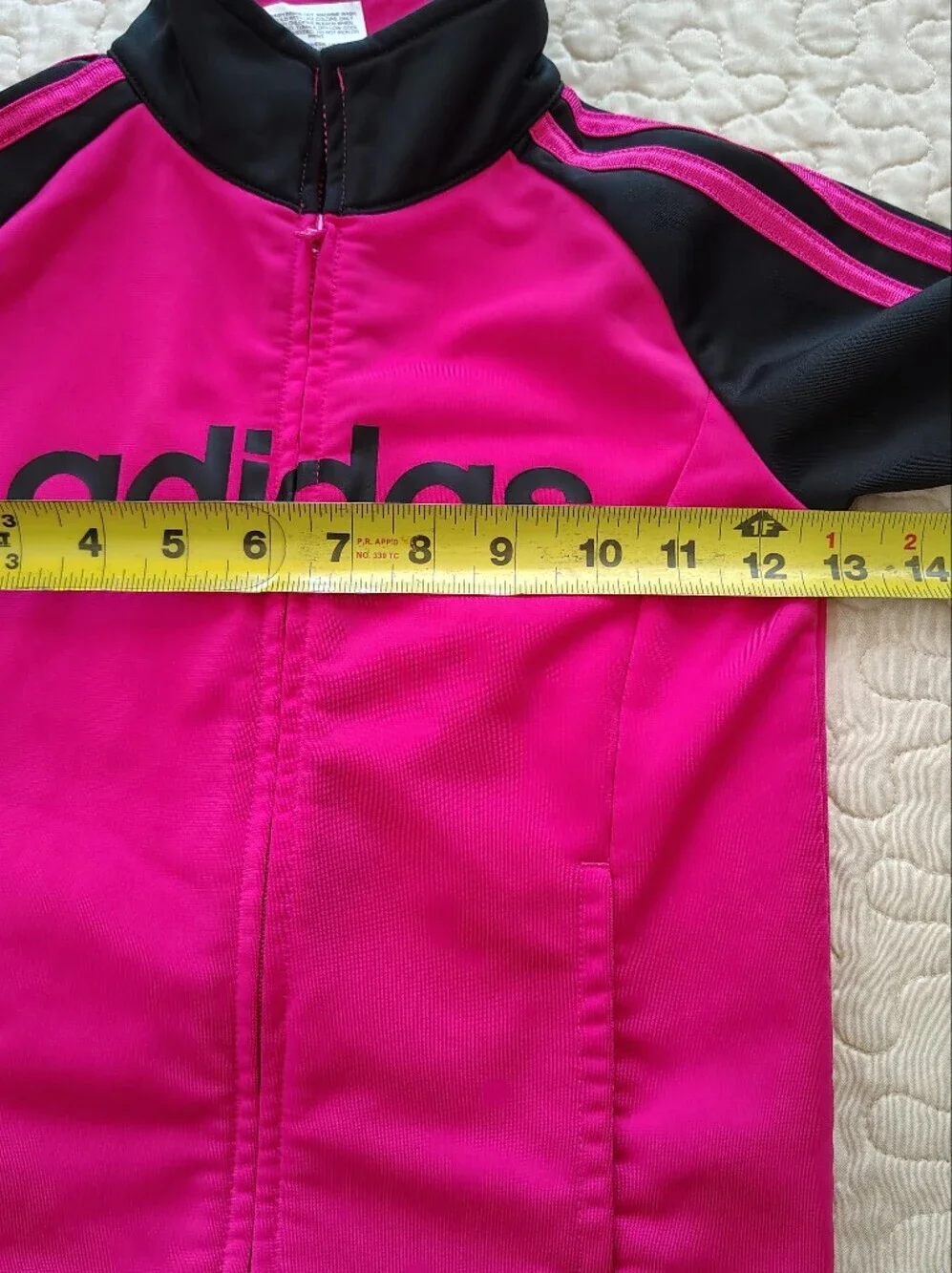 adidas Black and Hot Pink Kids Track Set